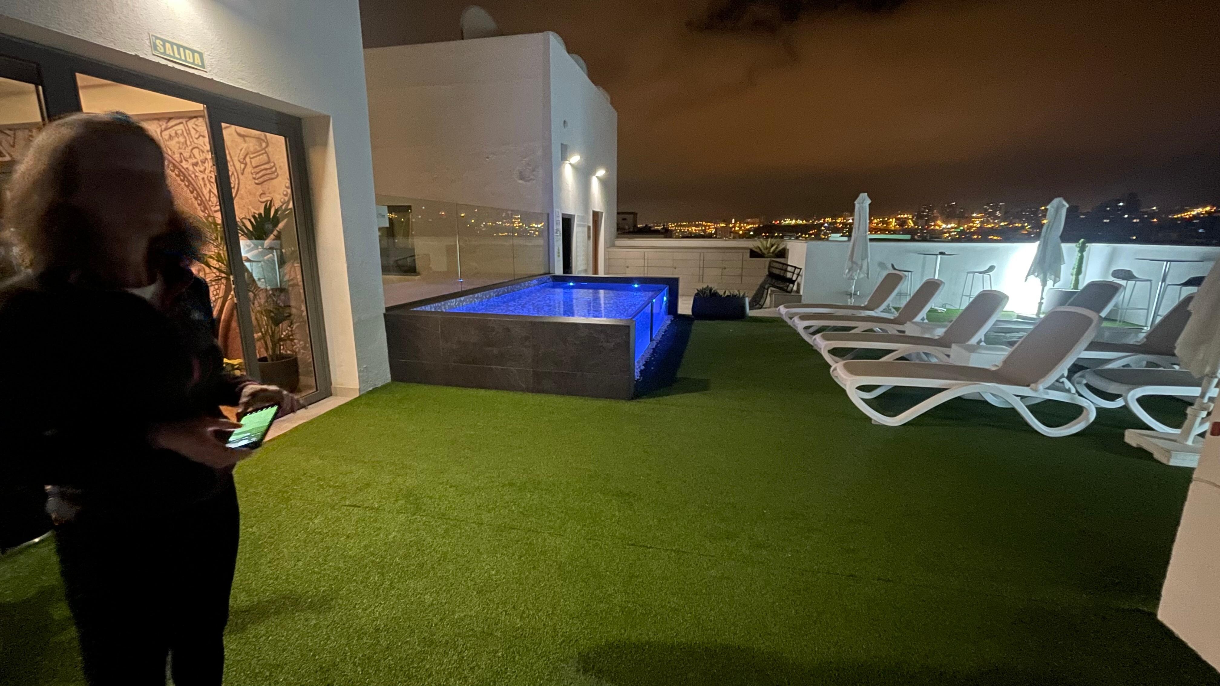 «Bassenget» på tak terrassen