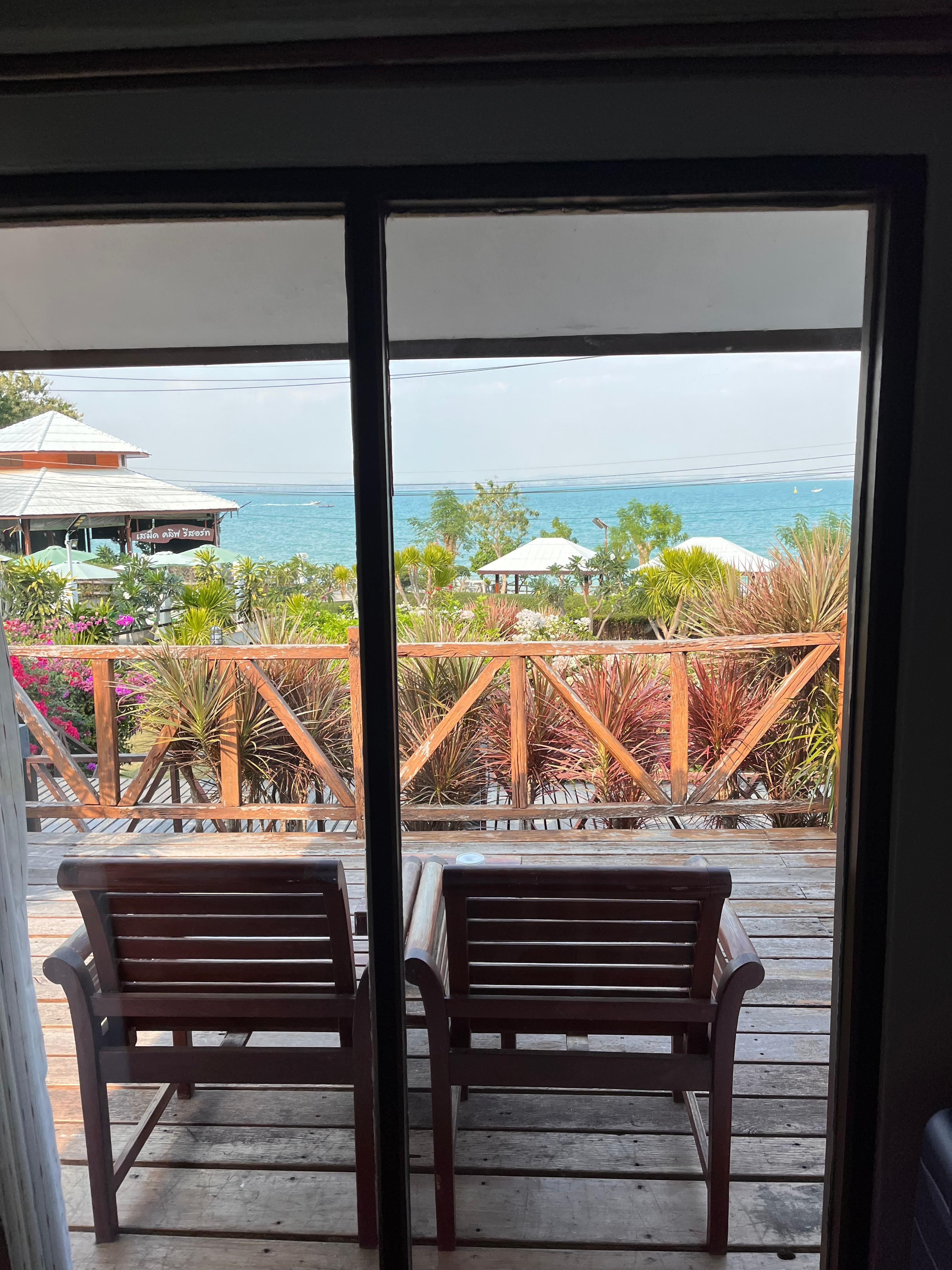 Utsikten från rummet är fantastisk!