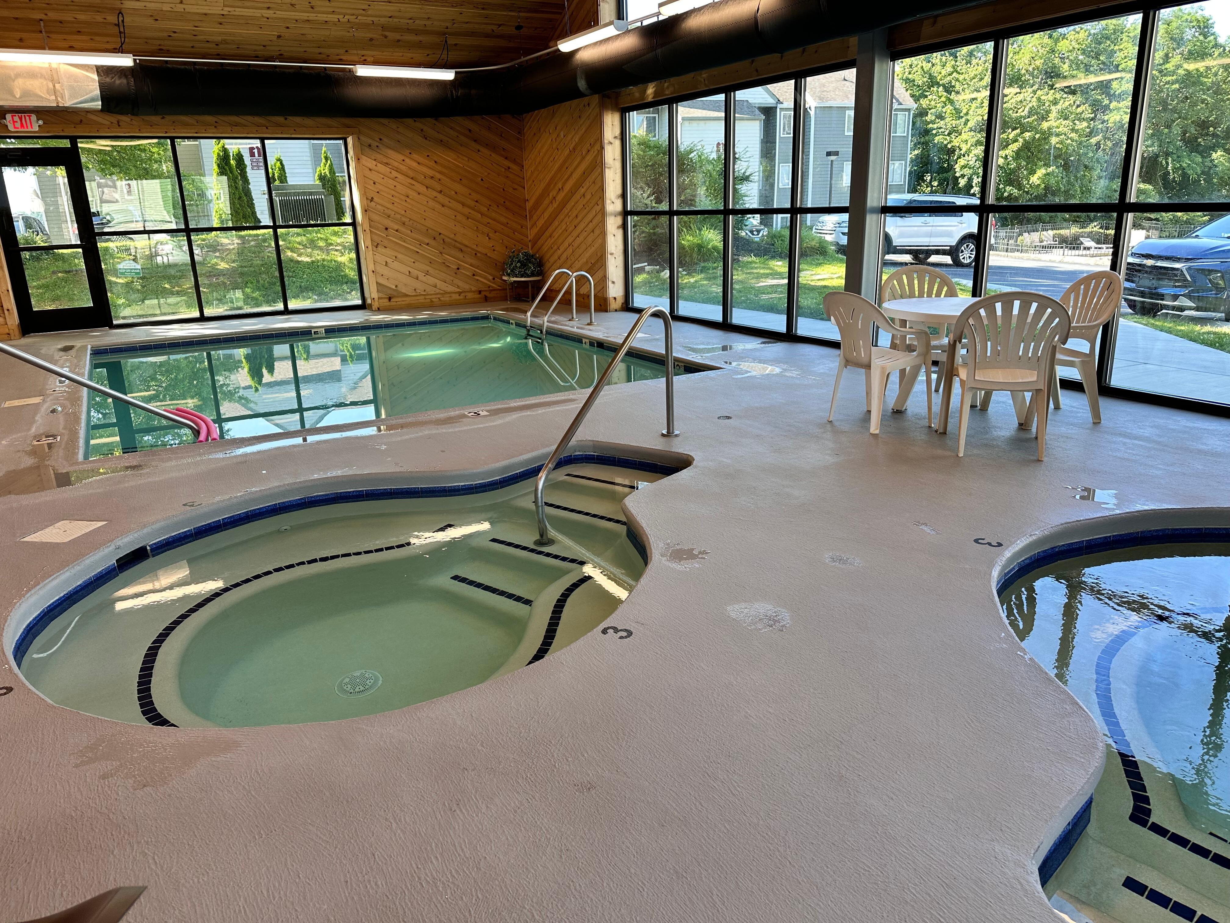 Indoor pool and hot tubs