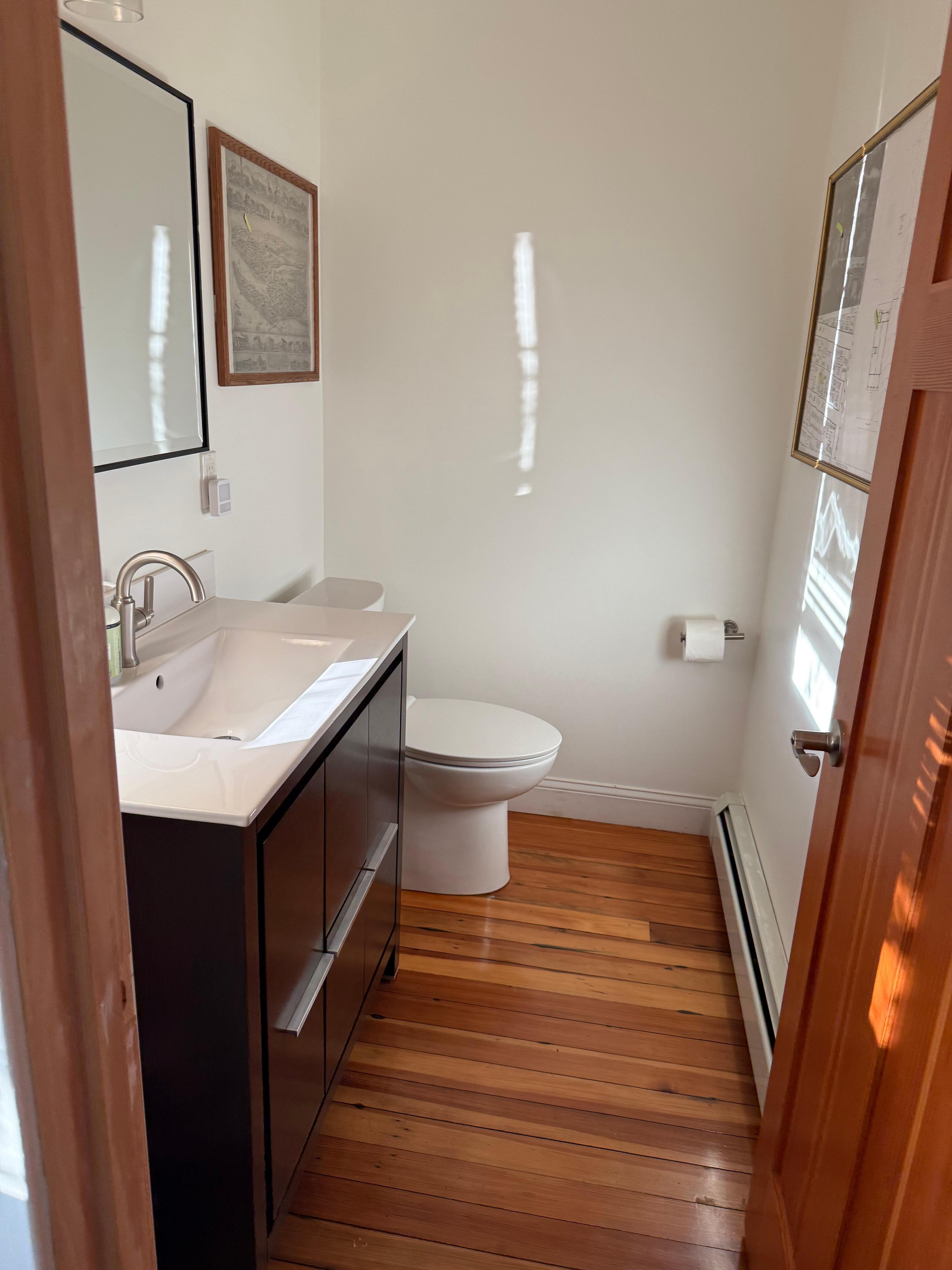 Powder Room and there is a full bath on the second floor