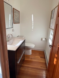 Powder Room and there is a full bath on the second floor