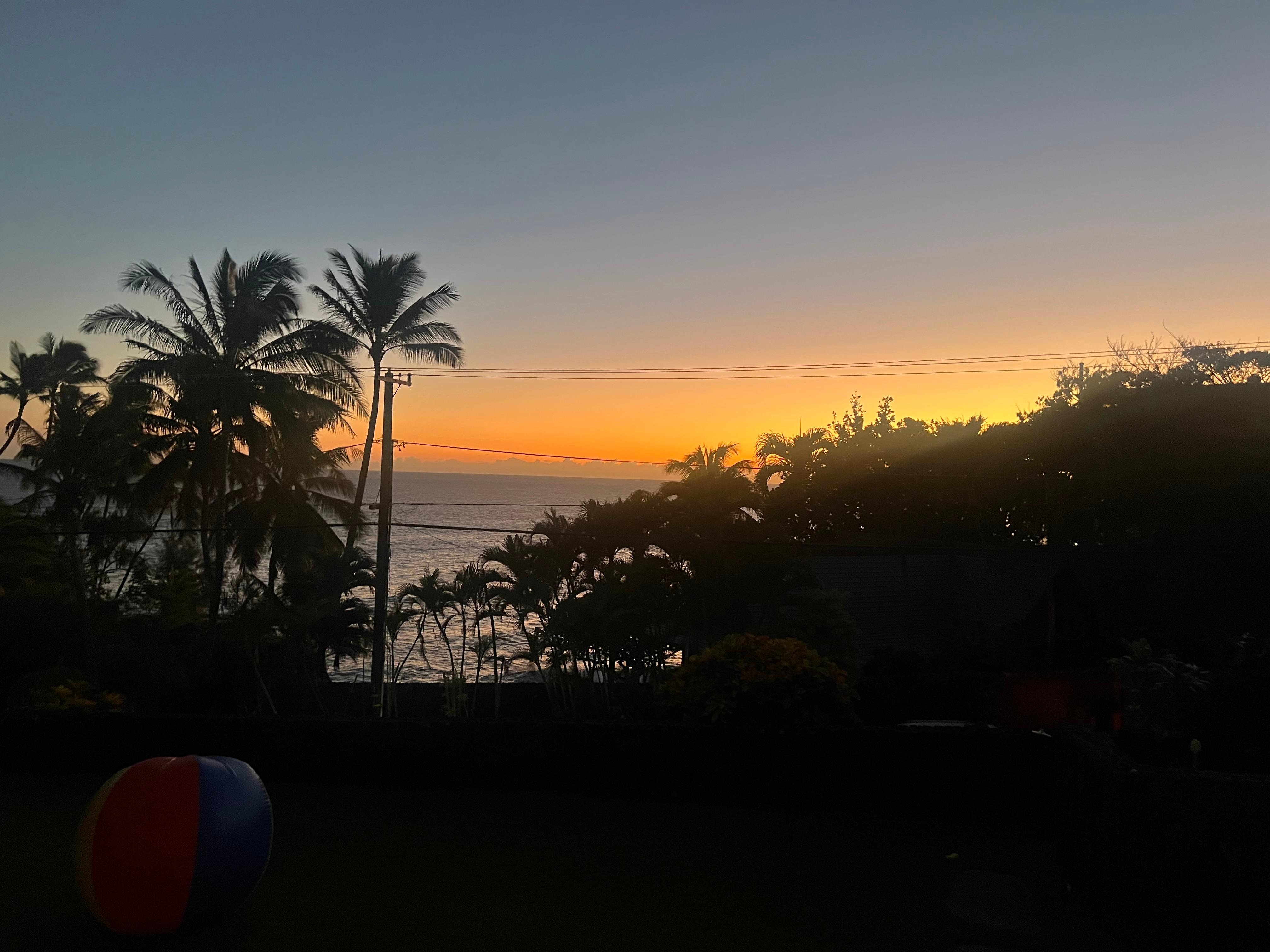 Sunset view from house! 