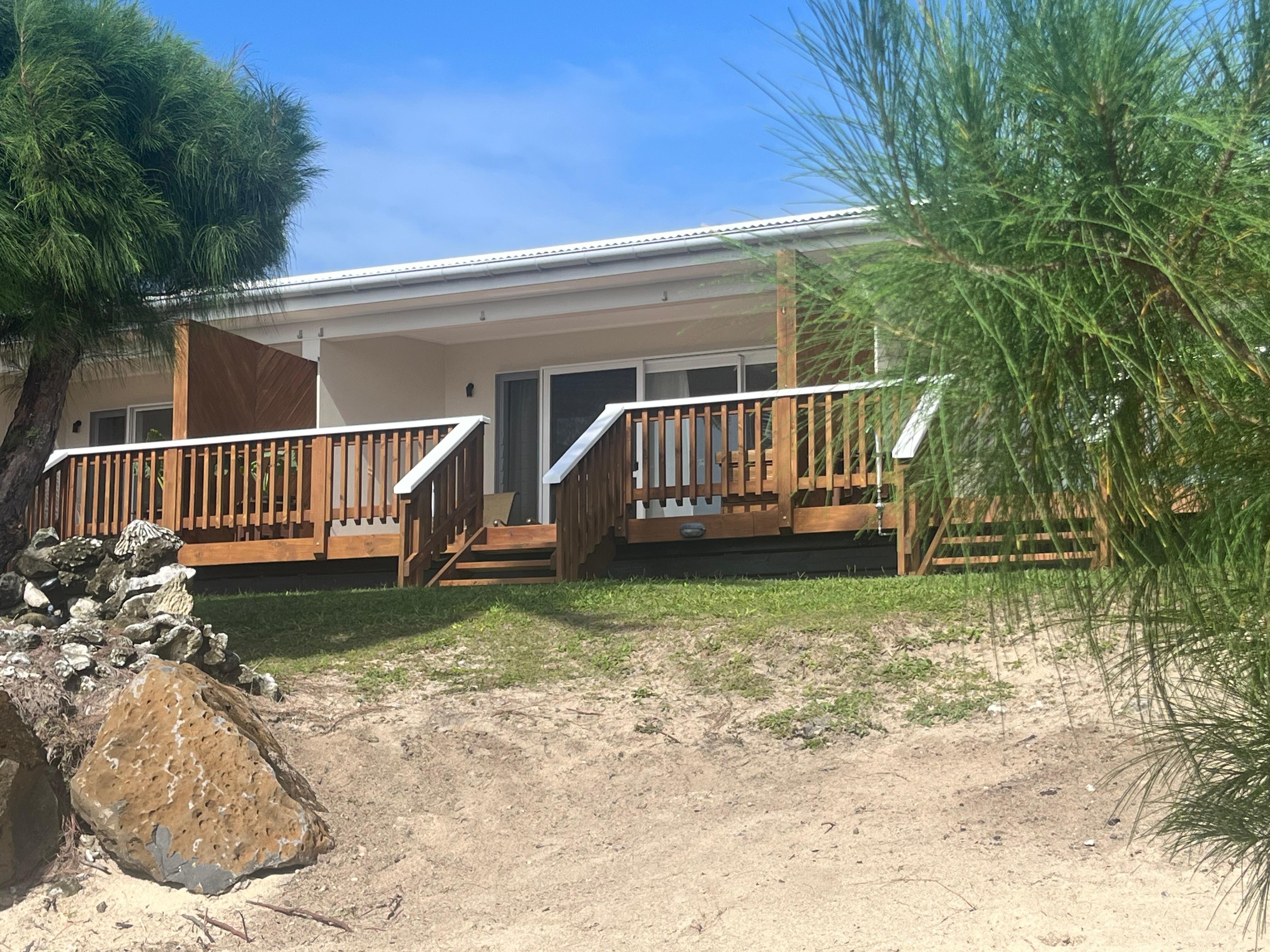 Beachfront villa