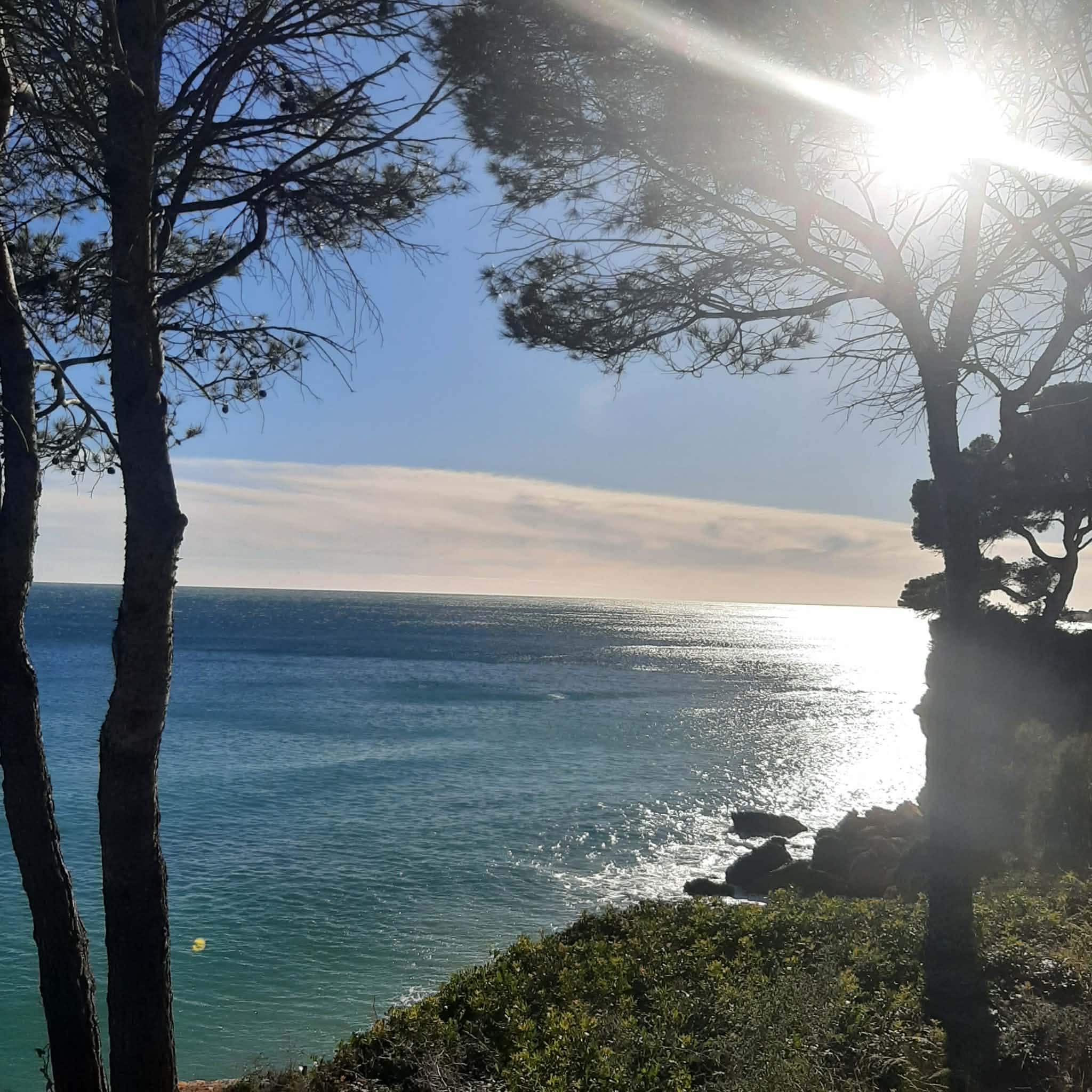 La vue sur la mer de la promenade !