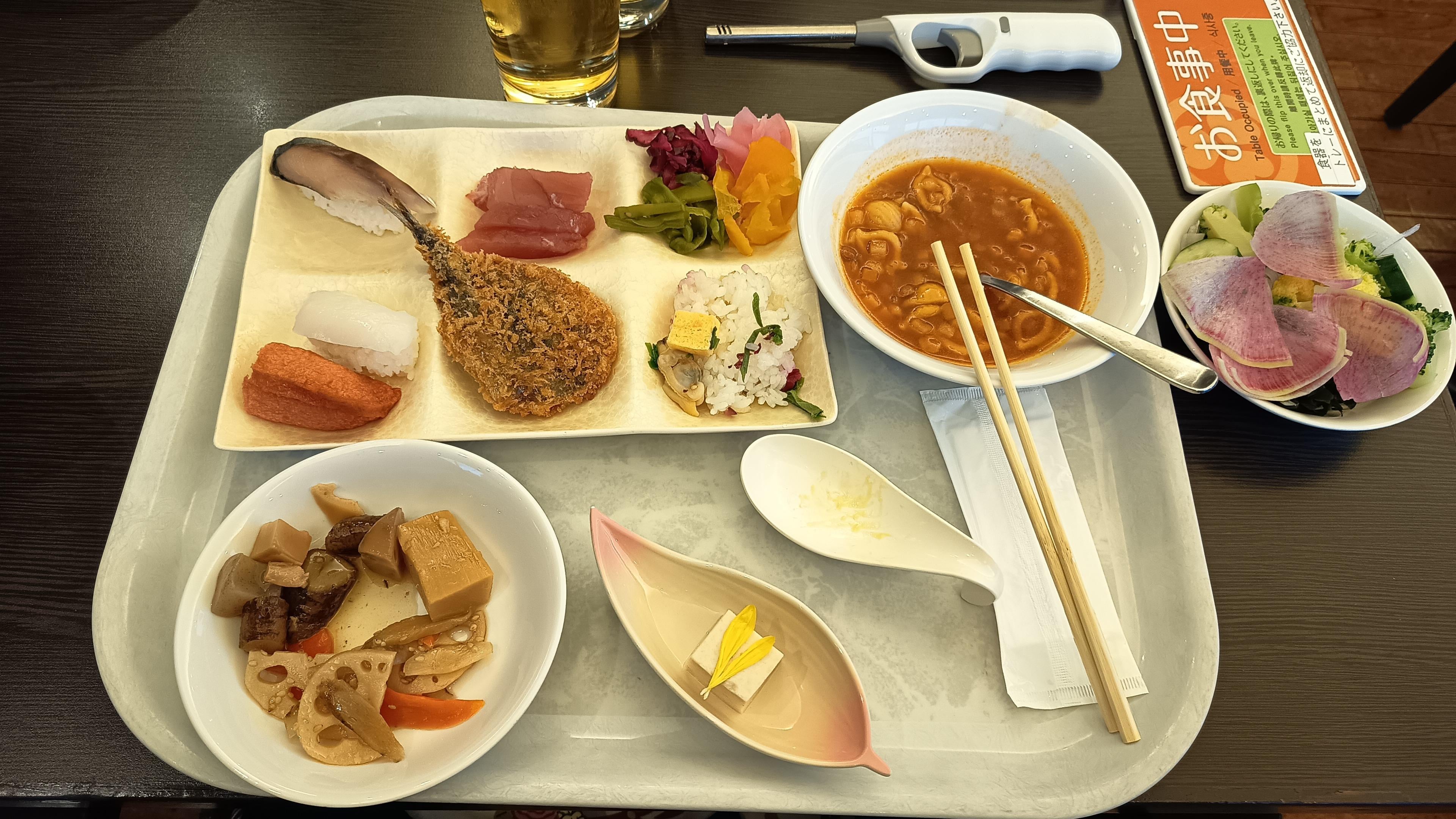 The buffet dinner was also provided as part of the room booking. The minestrone soup was a bit salty, but other than that, all our meals were very nutritious and delicious. 