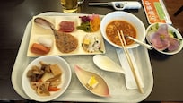 The buffet dinner was also provided as part of the room booking. The minestrone soup was a bit salty, but other than that, all our meals were very nutritious and delicious.