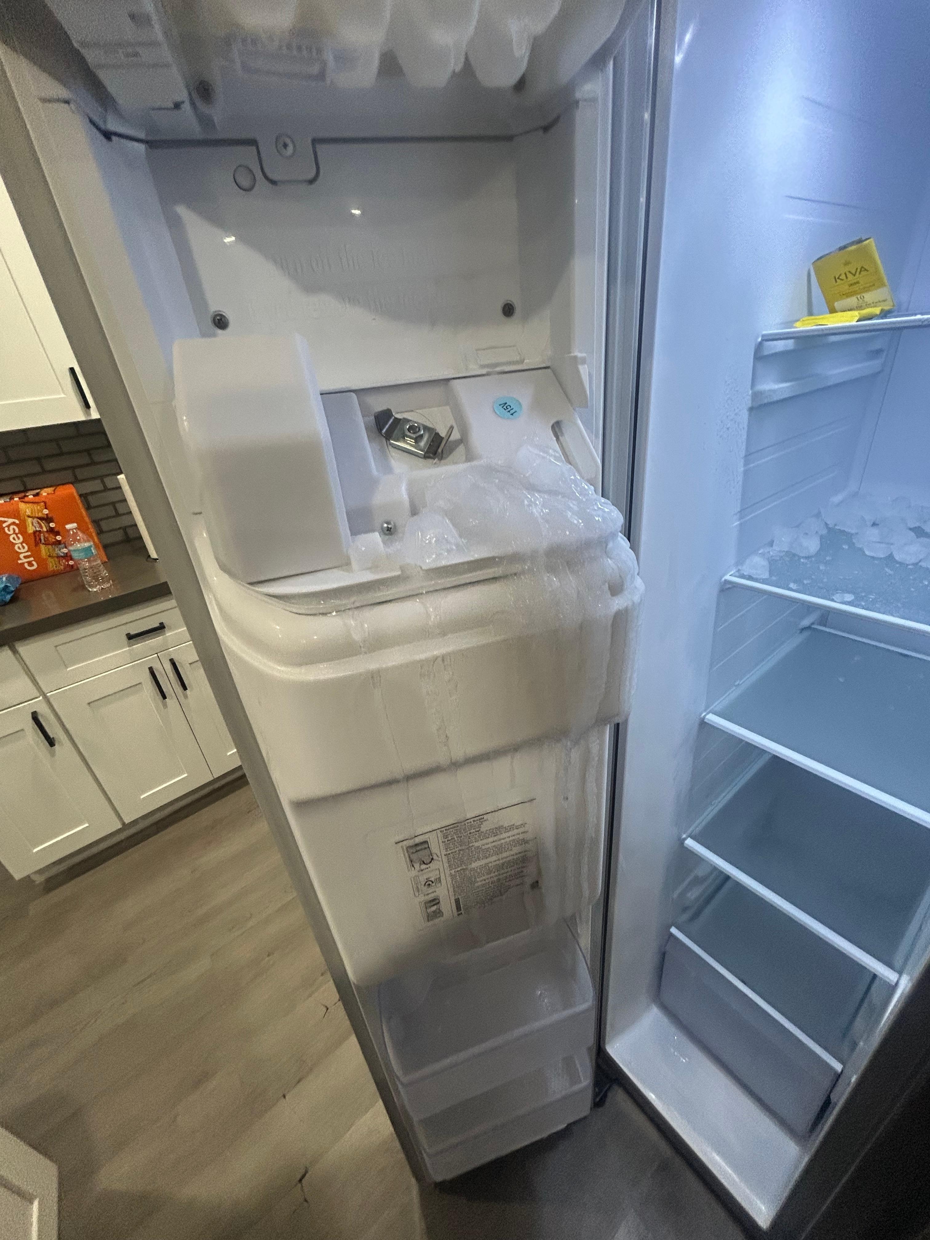 Freezer is broke and water is getting under floor