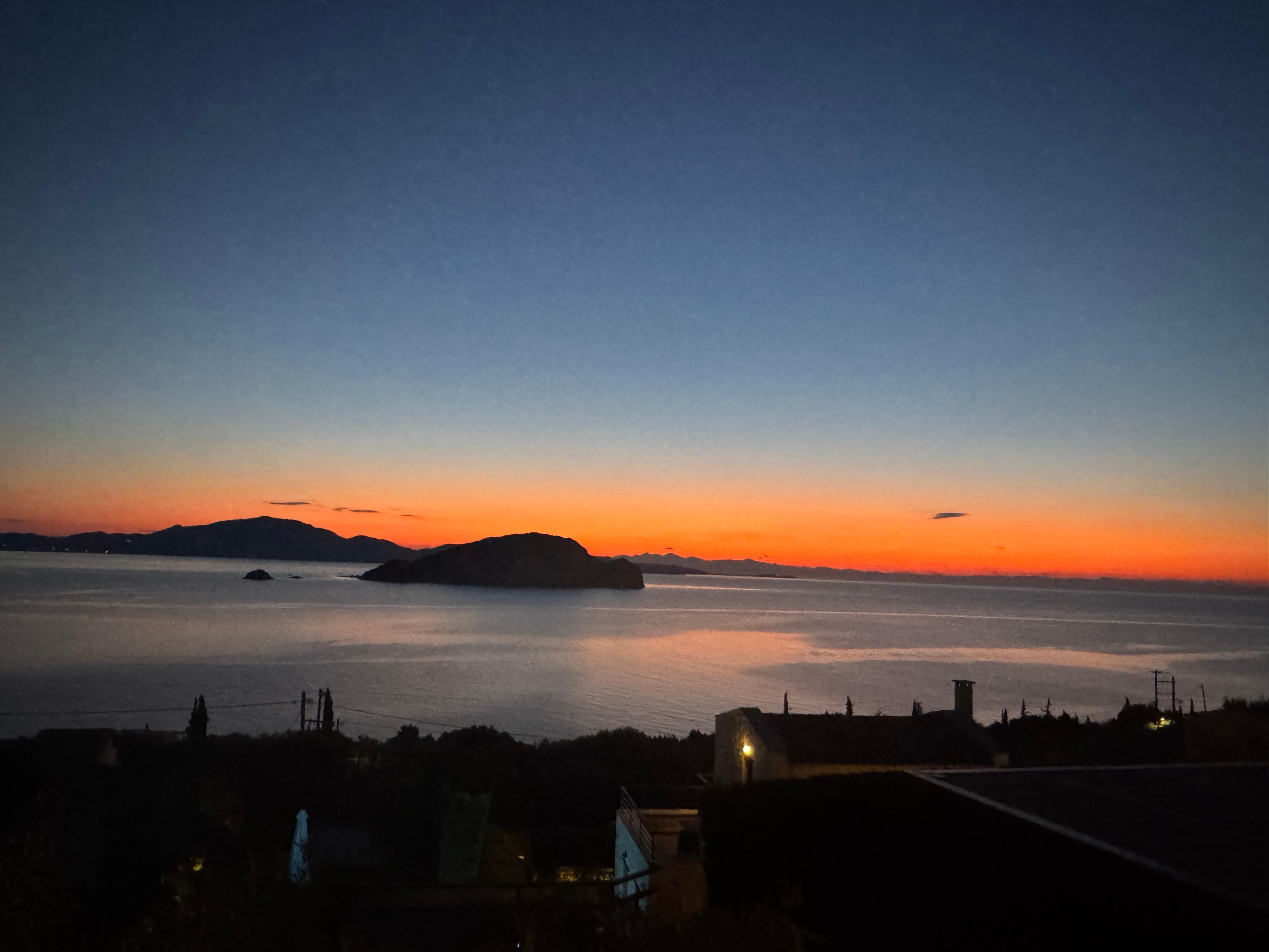 Sonnenaufgang vom Schlafzimmer oben