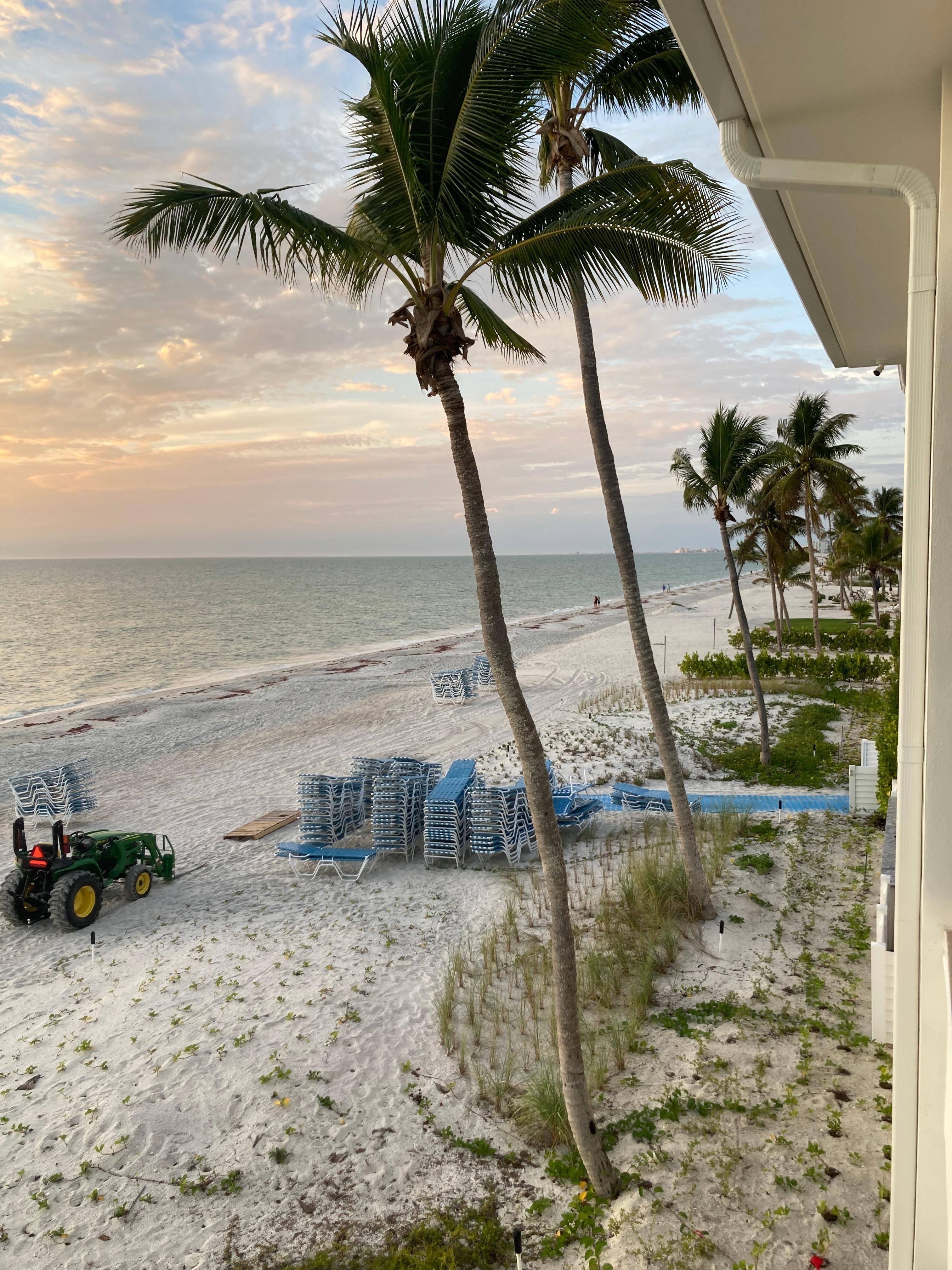 Sunset views from the Bonita Bay Beach House