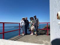 The four of us at Sheringham Point Lighthouse