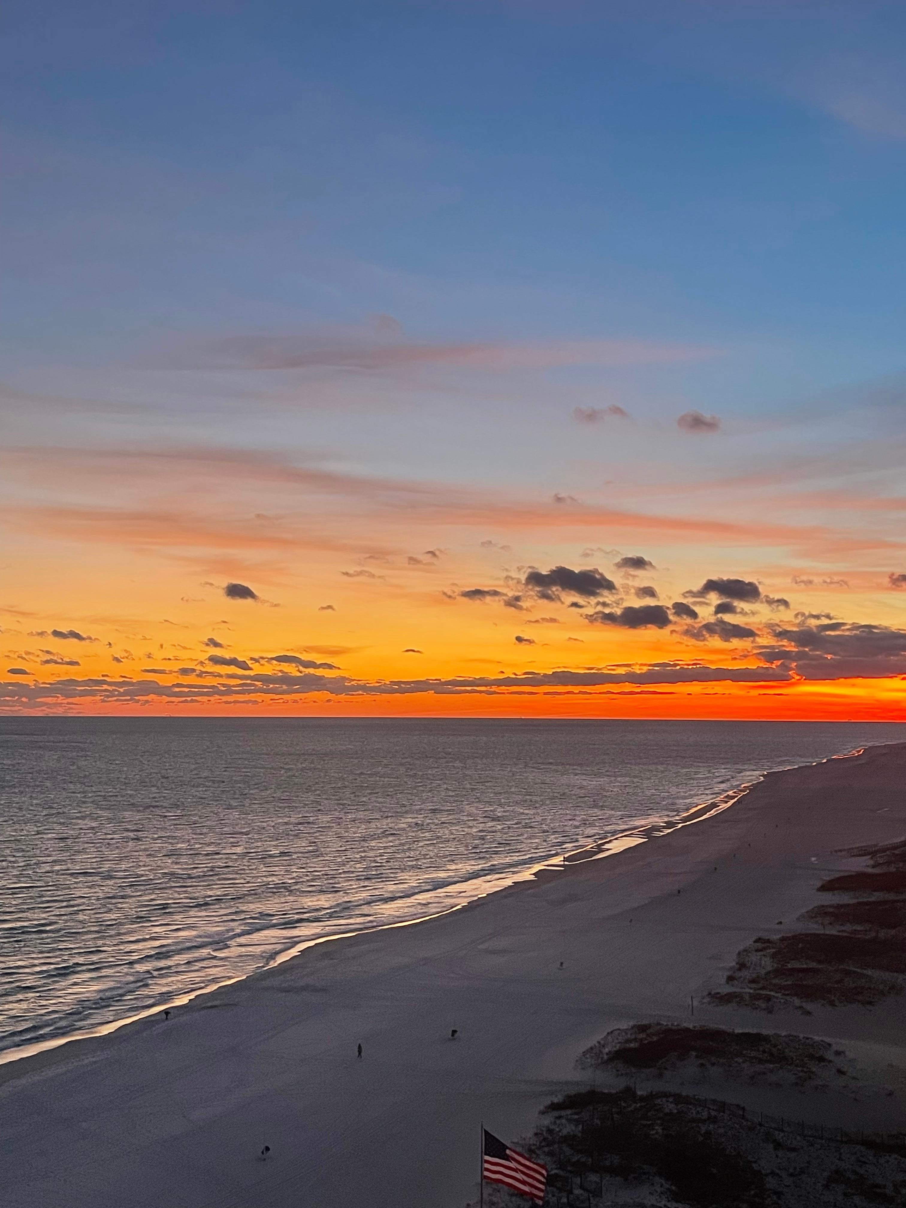 Photo from the balcony of the property. 