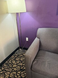 Room 249 nasty, dirty, old couch