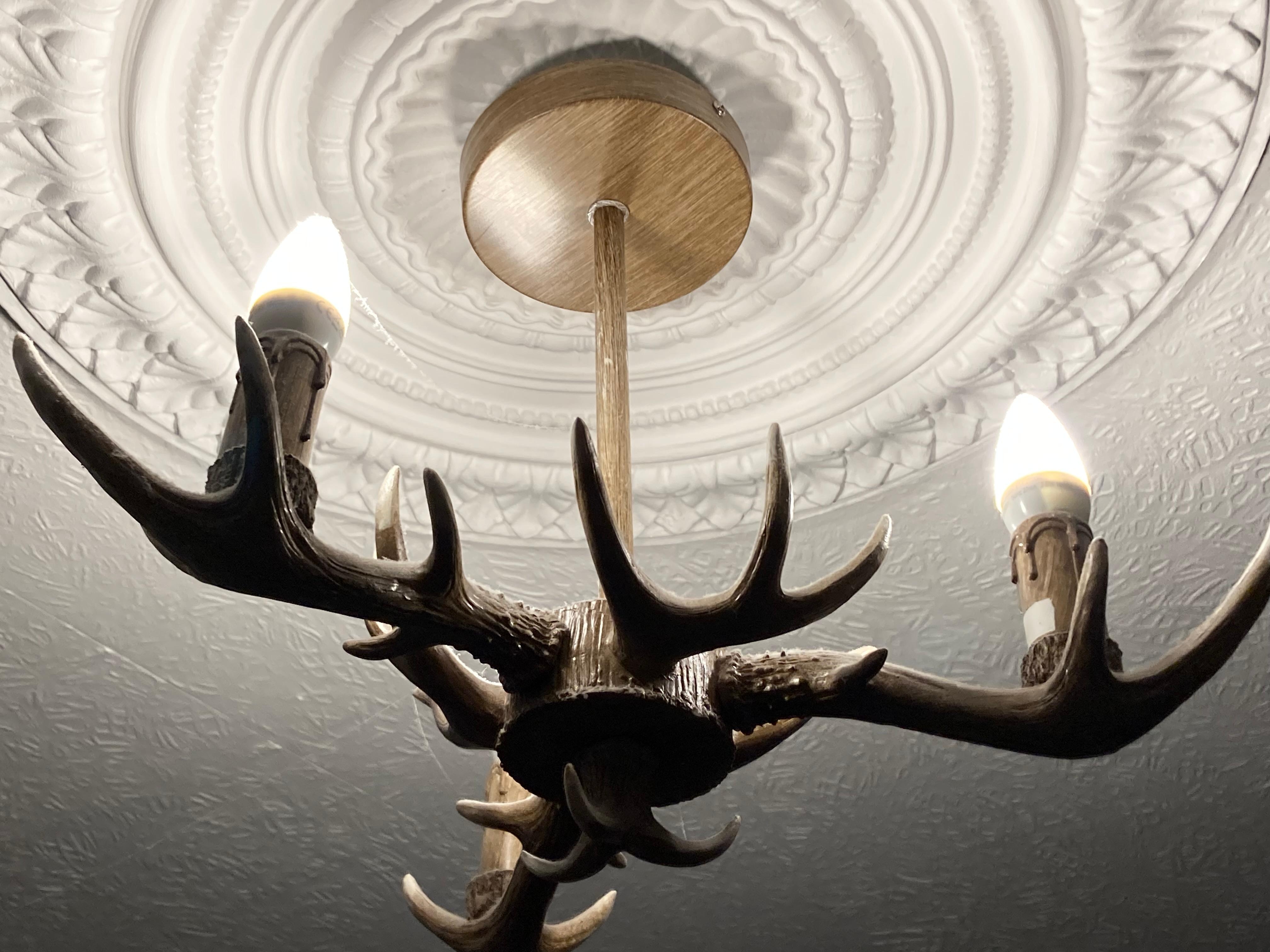 Ceiling fan was an example of all the dust