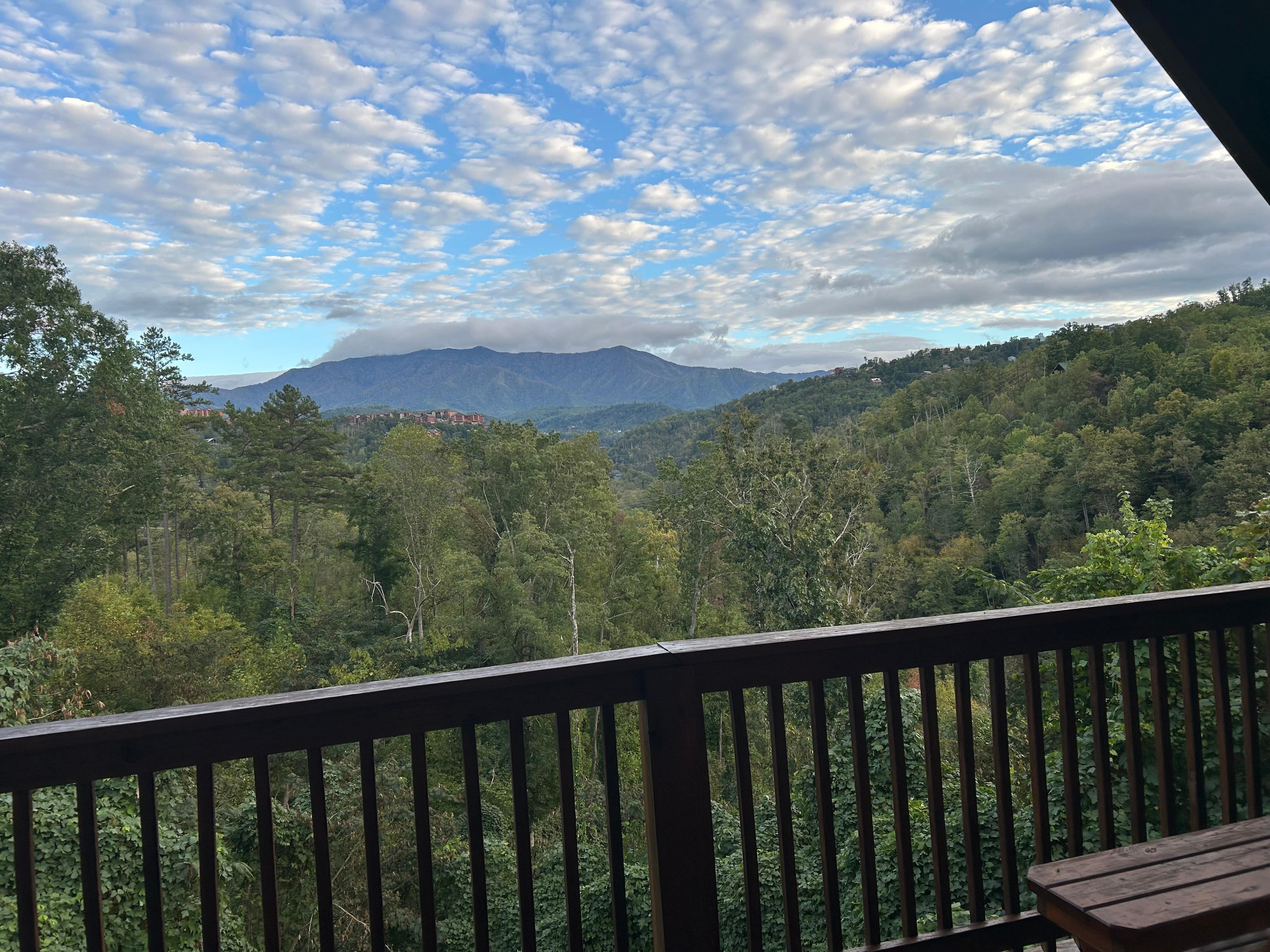 View off the back deck. 