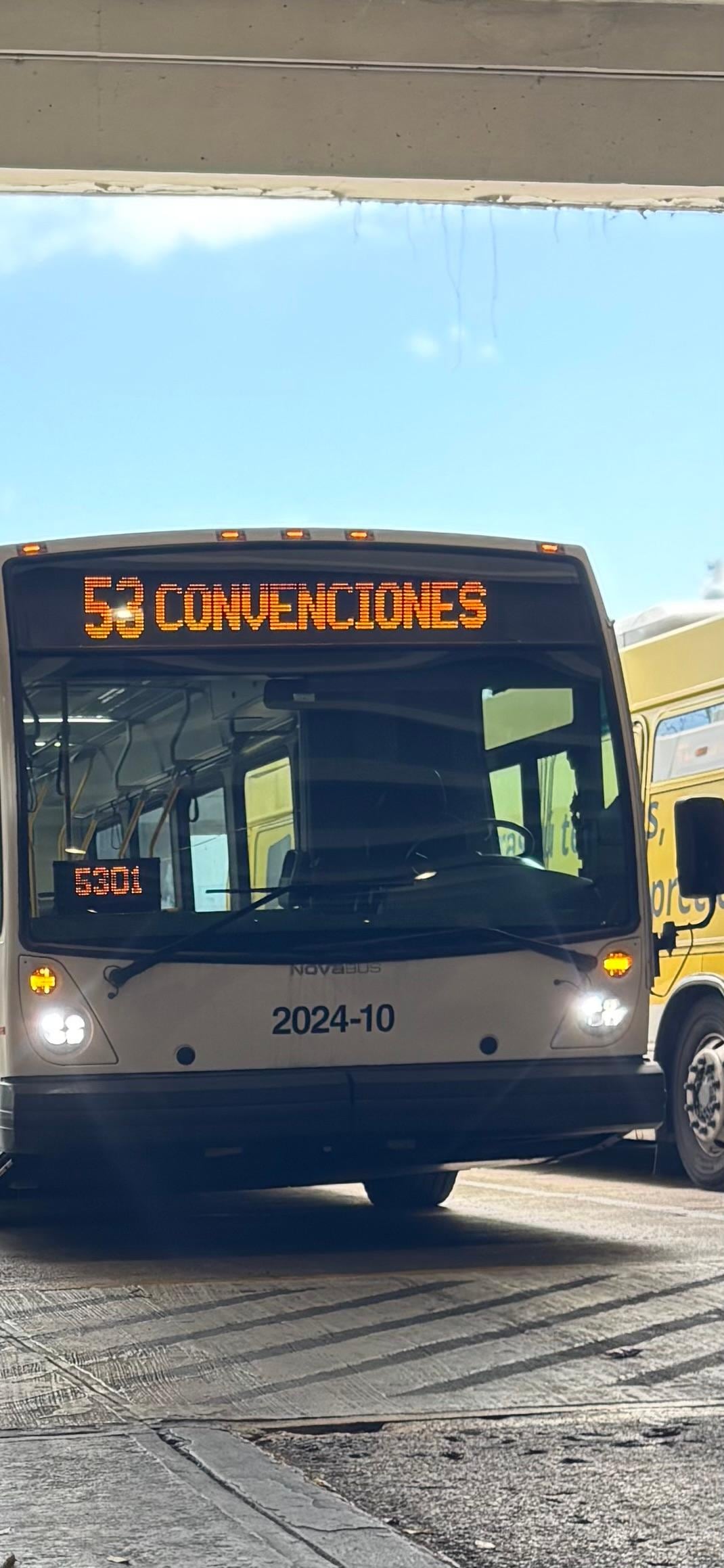 This bus is across from the building, takes you all the way to Old San Juan!!!