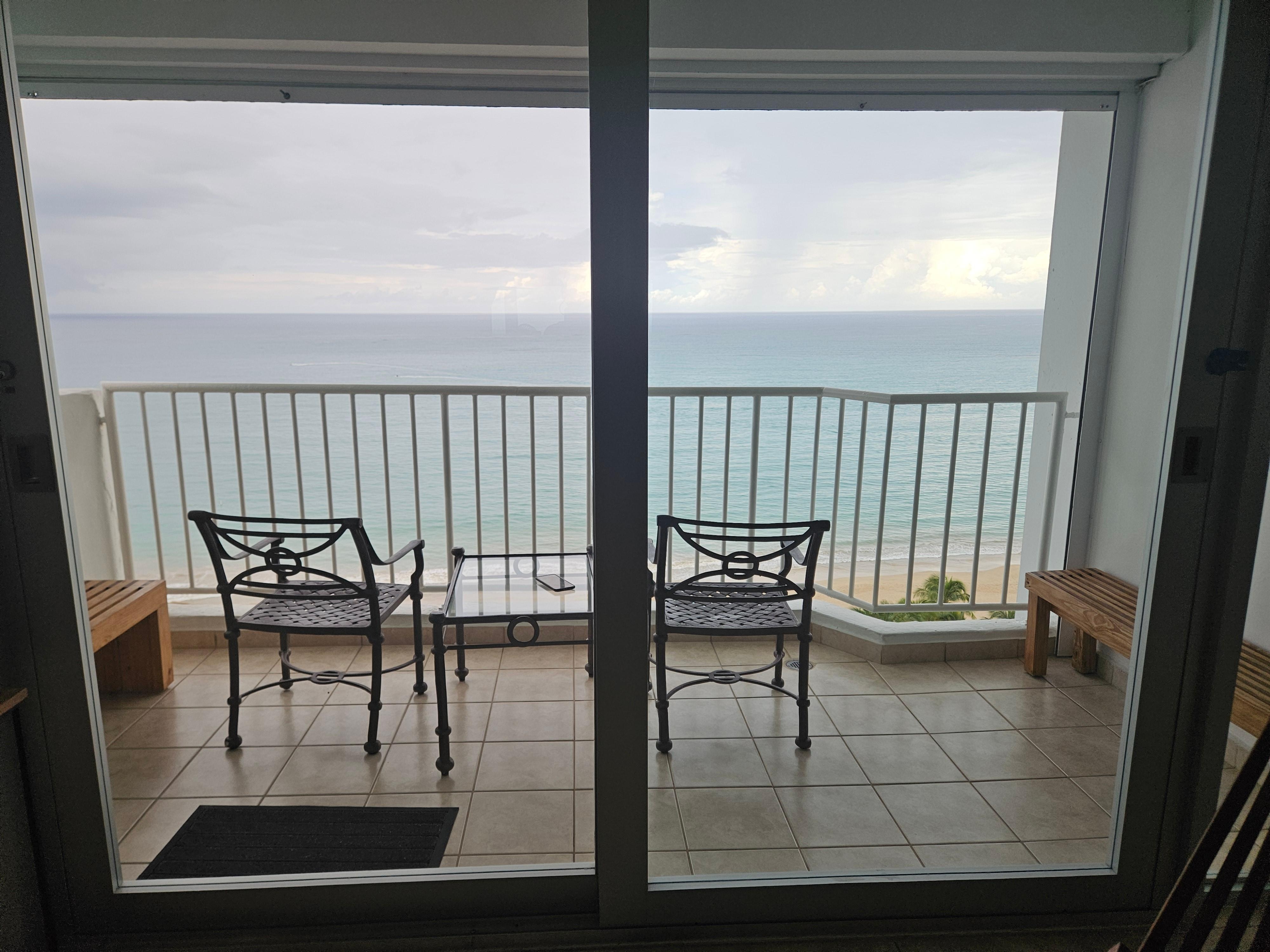 Patio view from living room
