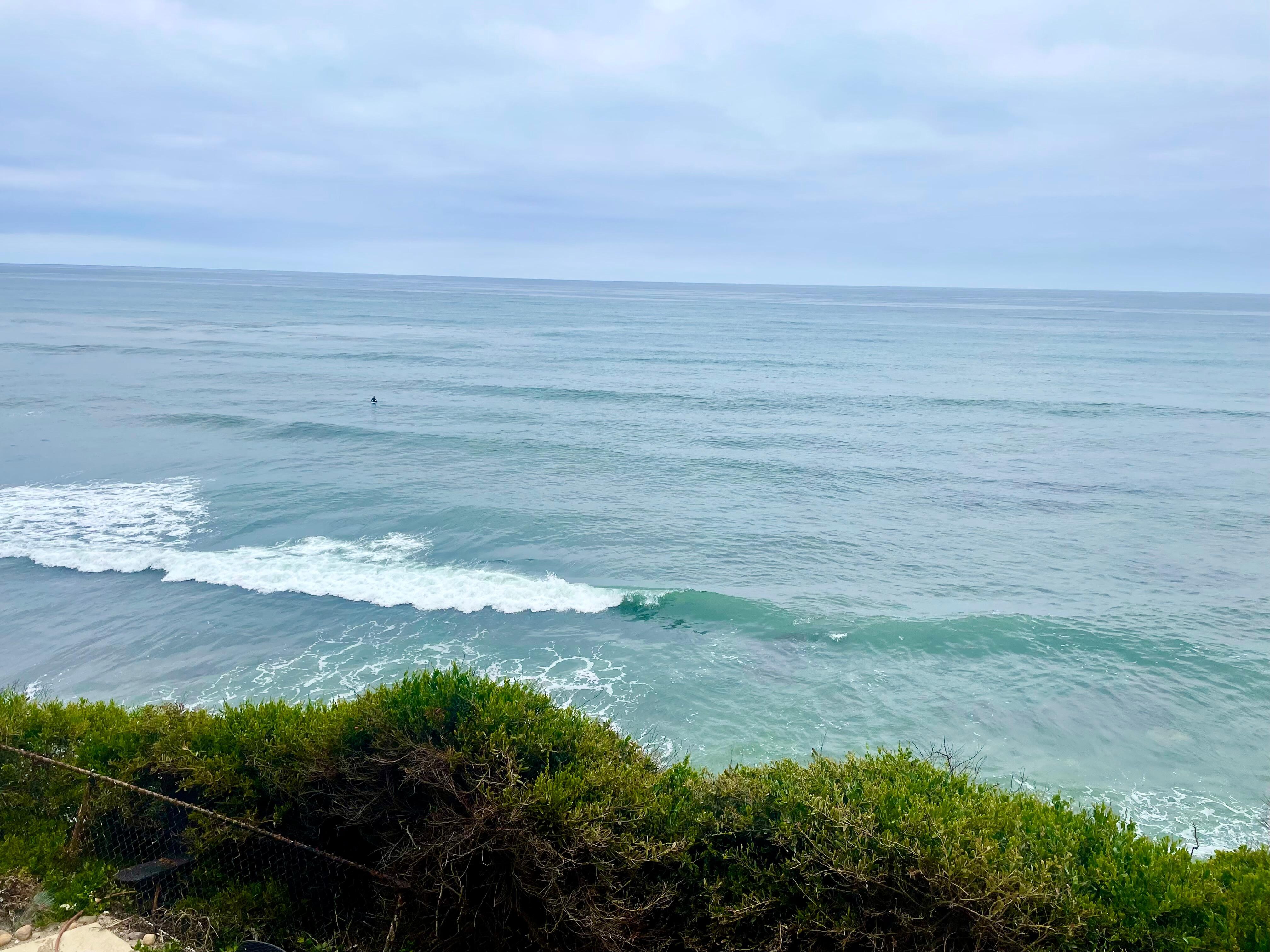 The surf from the balcony. 