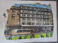 Tableau représentant l’hôtel.