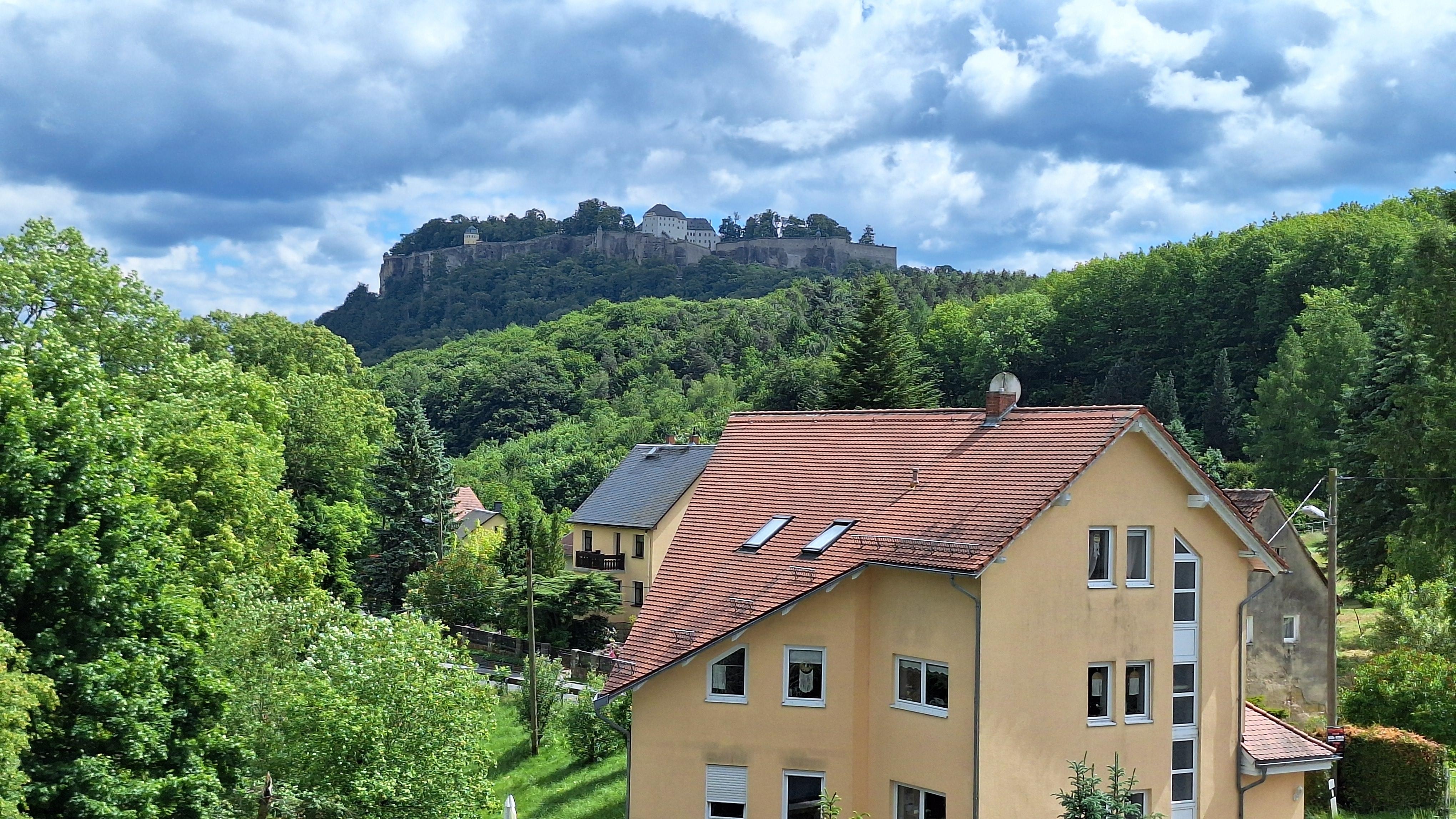 Fensterblick auf die Festung Königstein