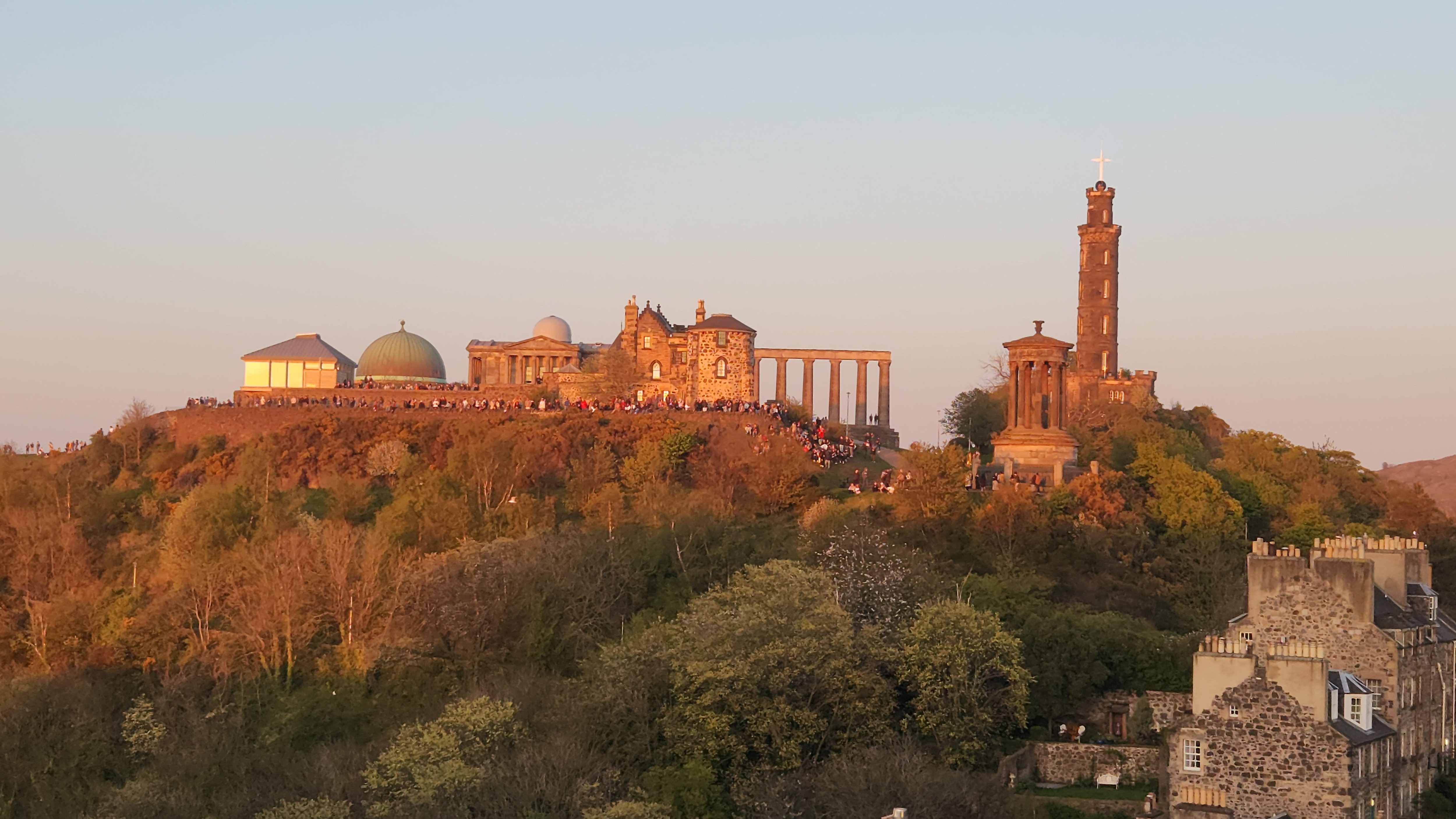 View of Calton Hill from room