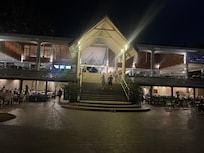 Vista nortuna do restaurante.