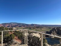 From the deck off the master bedroom.