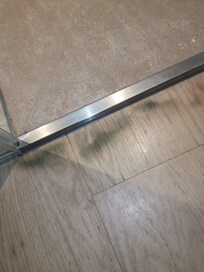 green algea or mold in front of the bathroom.