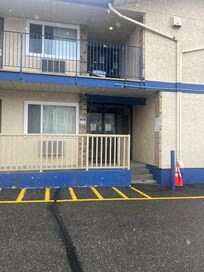 Outside, side entrance