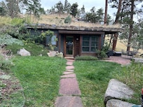 Guest house built into side of hill