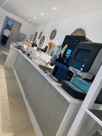 The breakfast bar