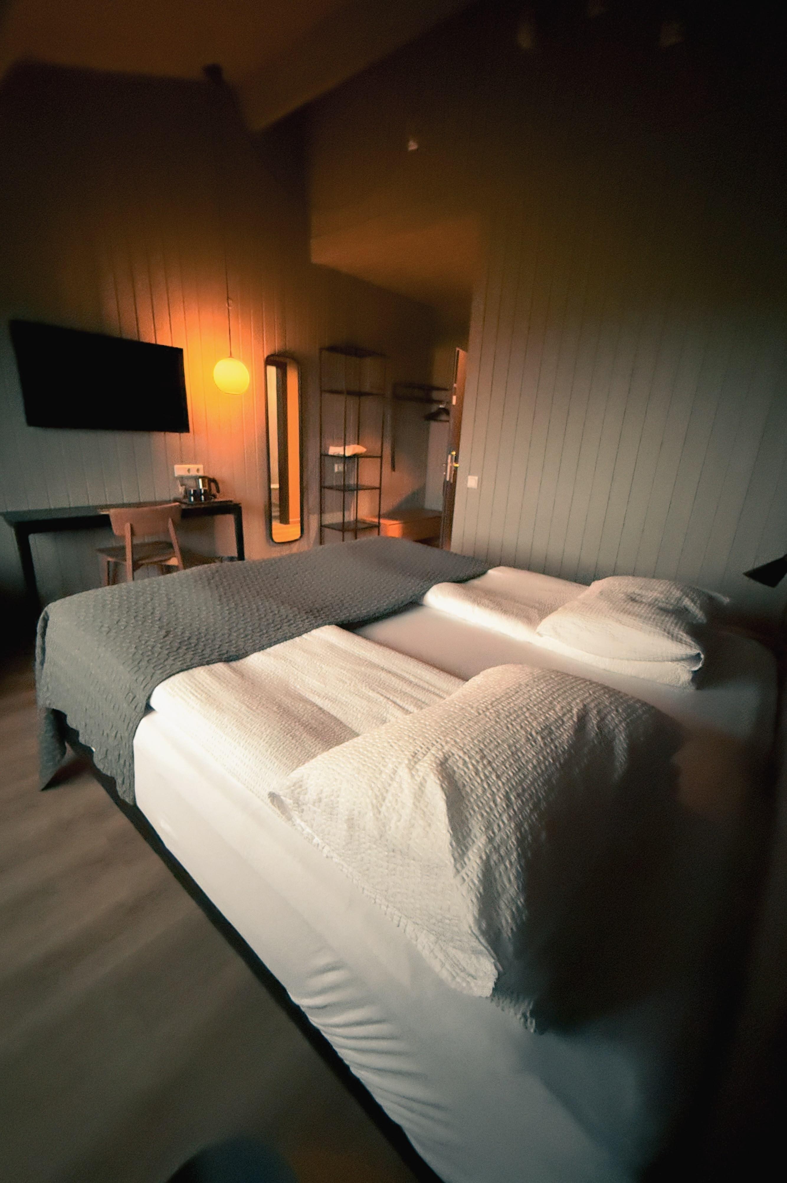 Fra sengen mot sted me kaffe og telager.