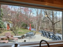 The view out the kitchen window