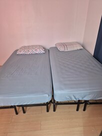 The sheets were dirty and we were supposed to have a bed for 2 people, not 2 beds