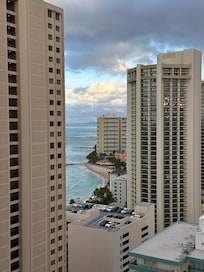 From the balcony of our 30 floor room