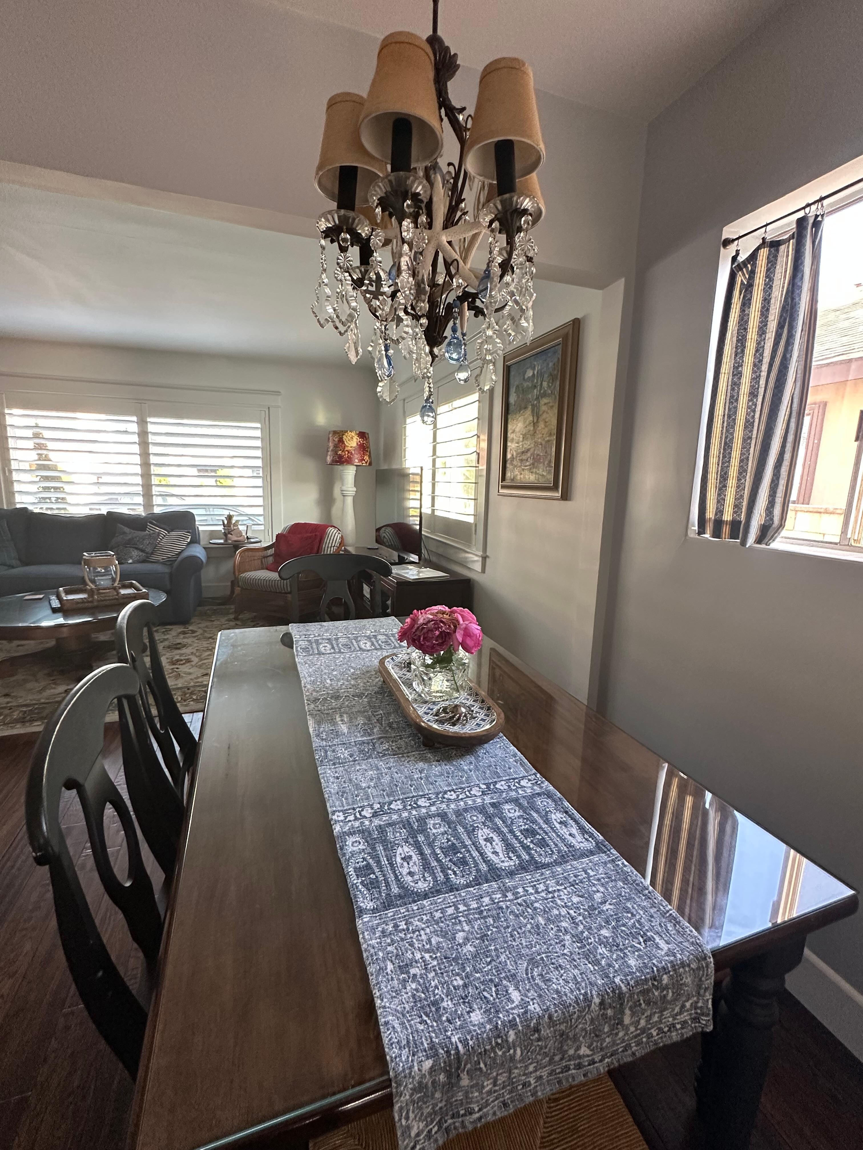 Dining room to living area