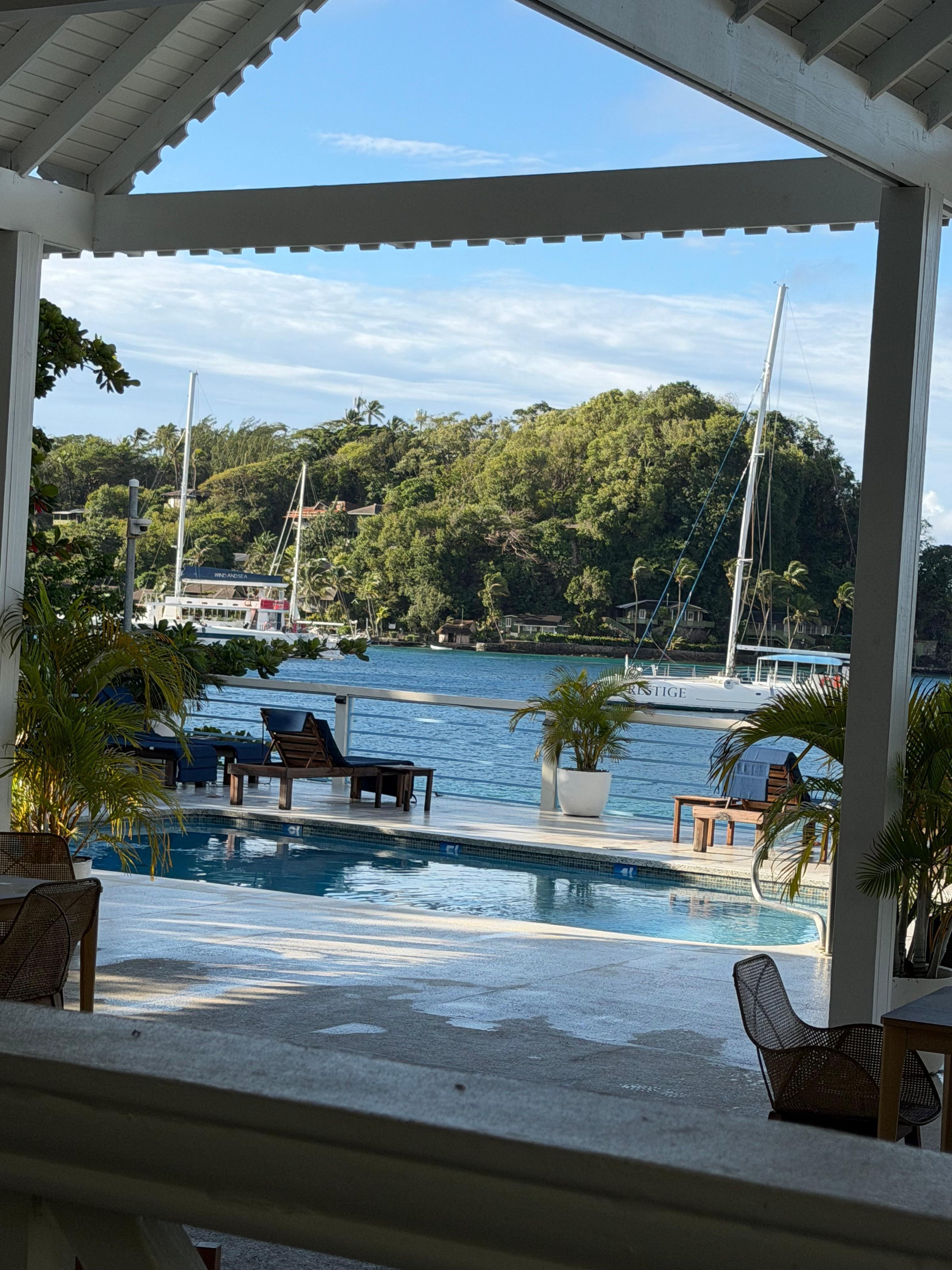 View from restaurant.  