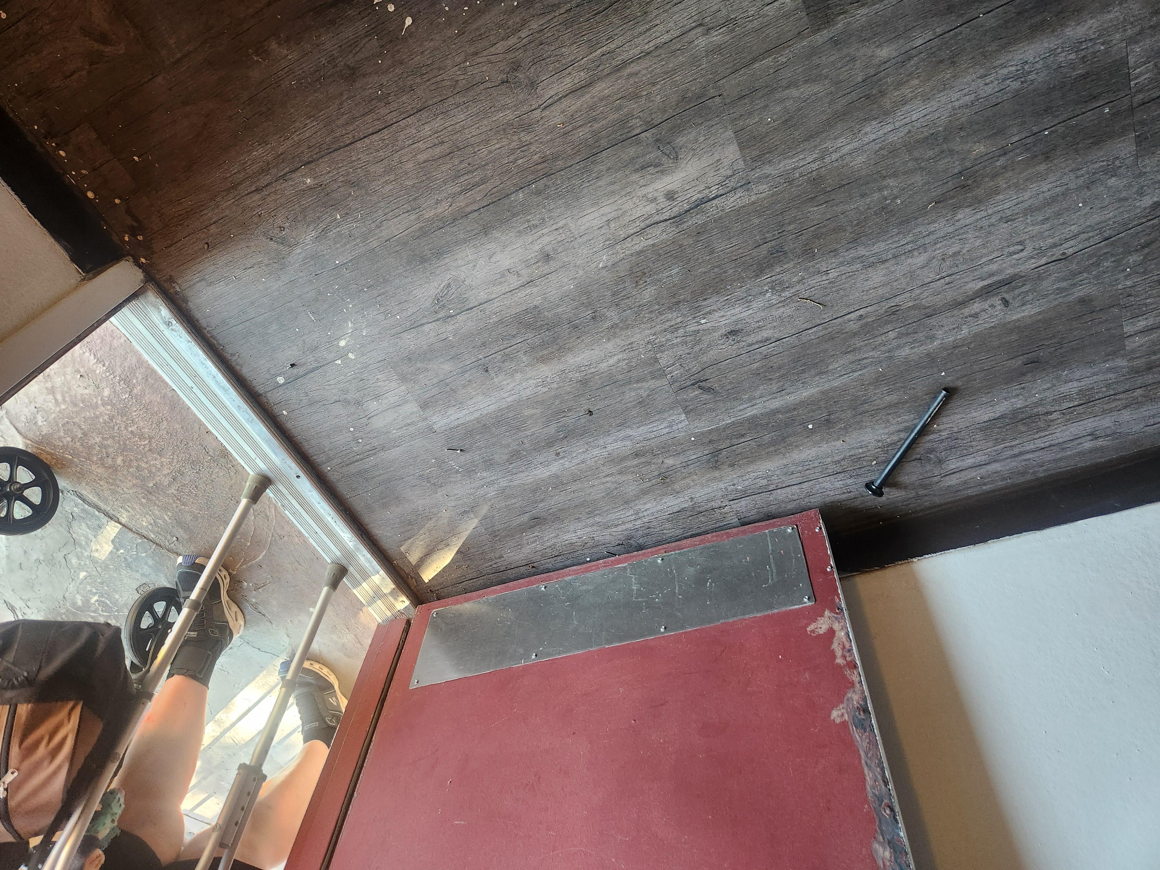 Screws on the floor of the 1st room 