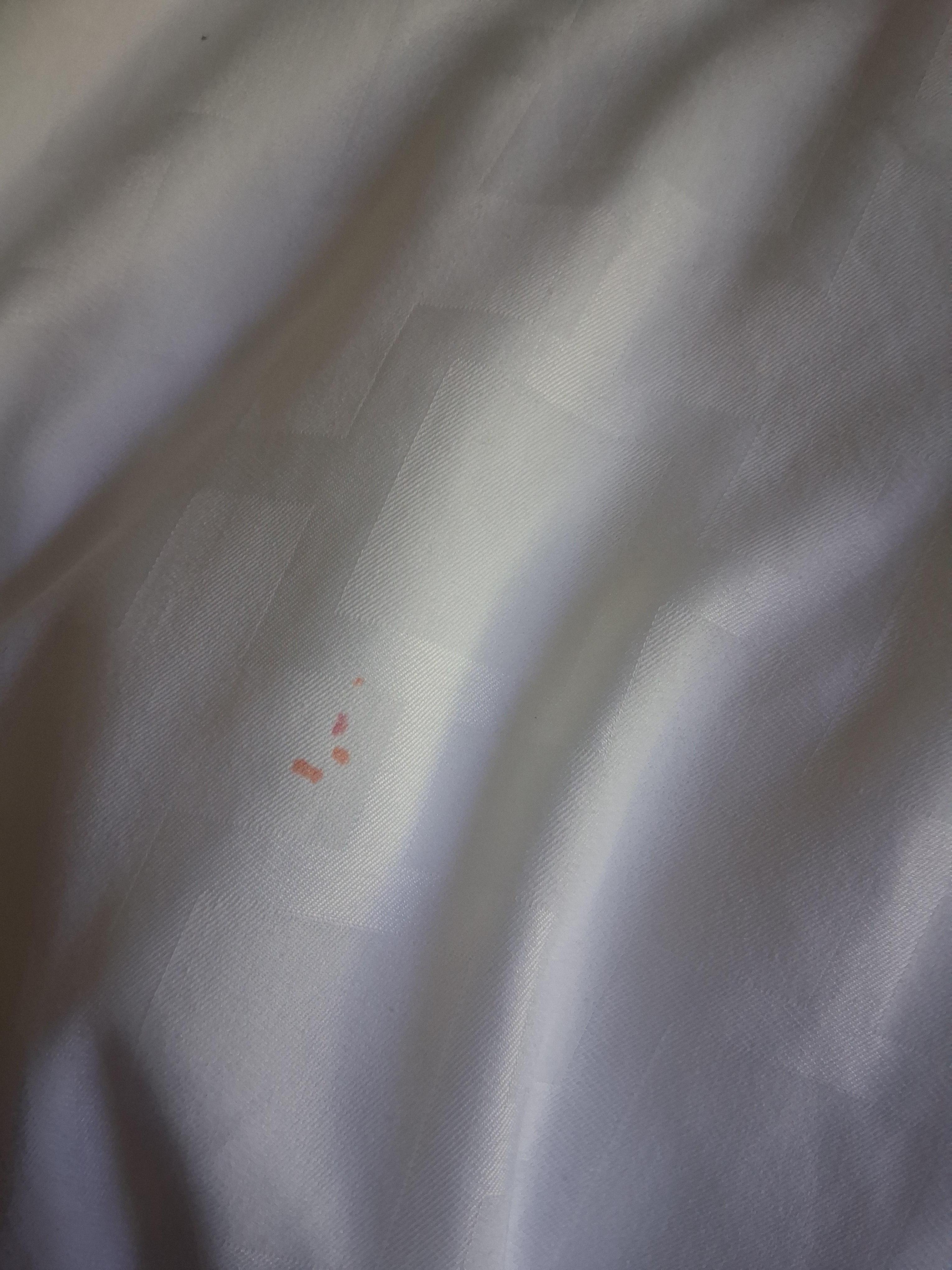 There was multiple blood stains on the blankets