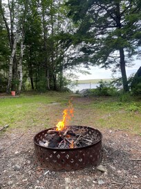 Firepit made for smores .