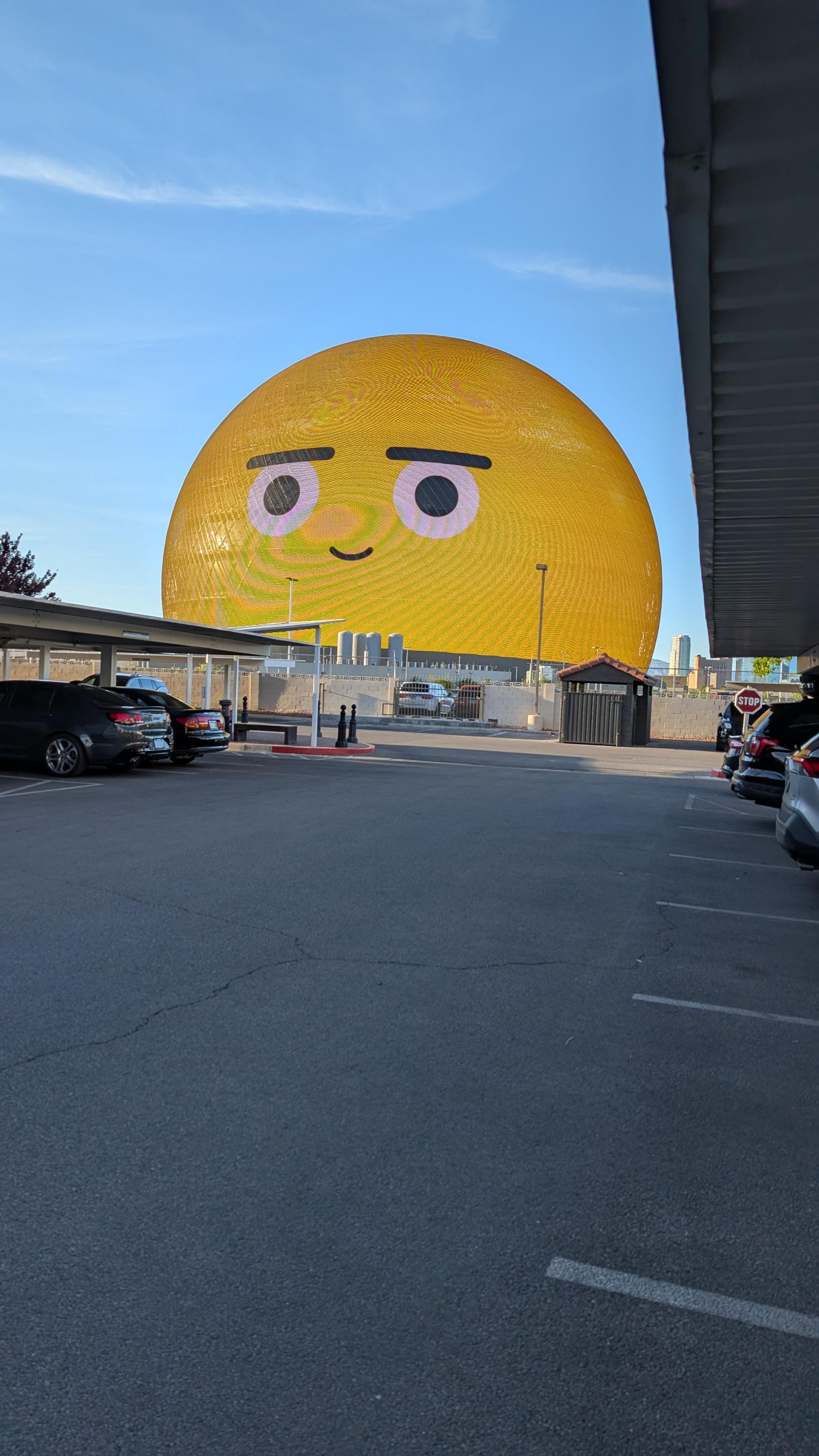 View of the sphere right outside my room 