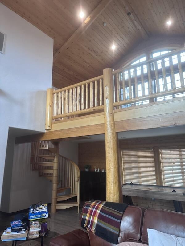 Loft was a bit small for our group, but perfect for another place for someone to sleep.