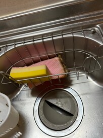 This was the kitchen sink when we entered