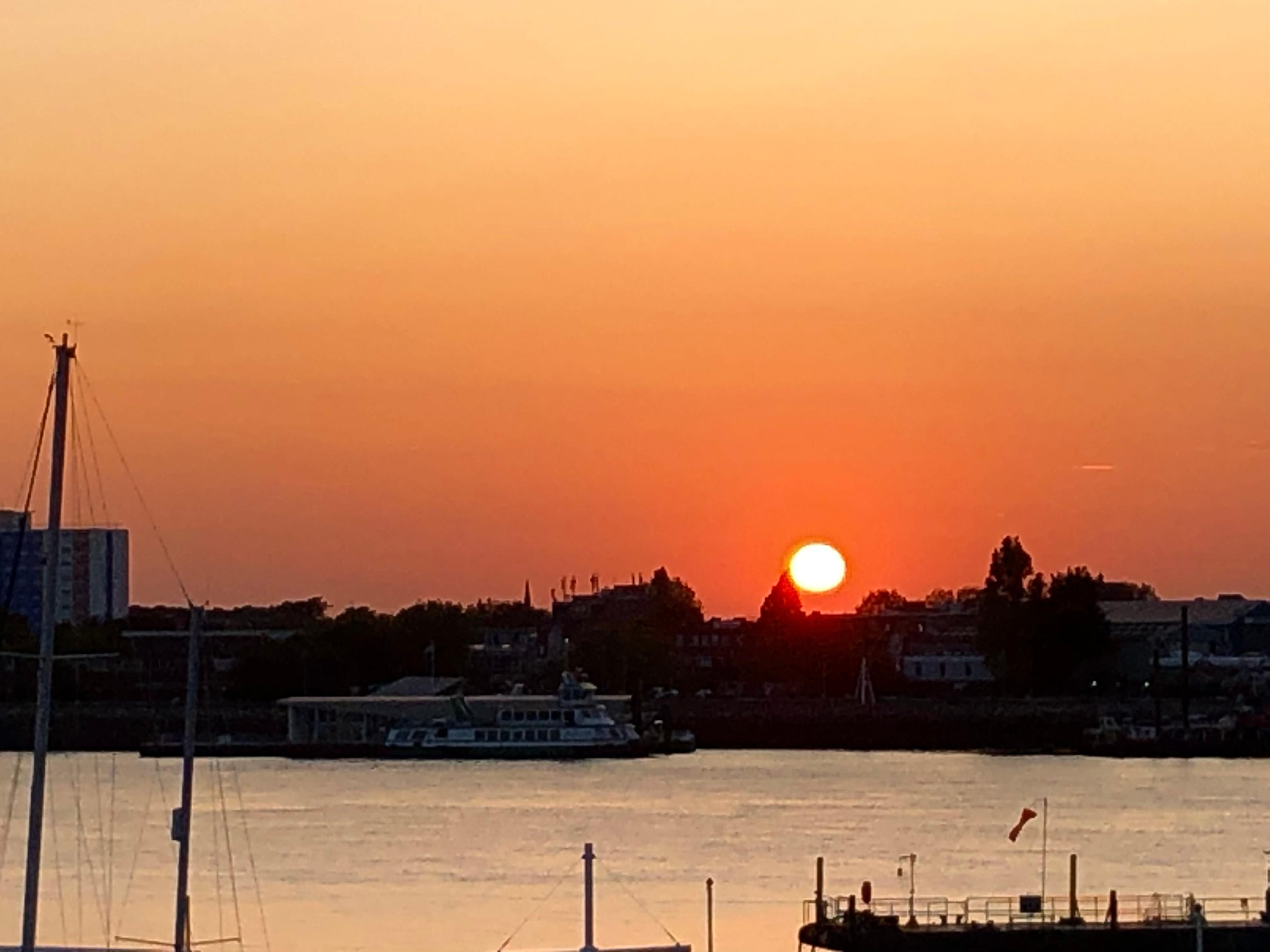 Sunset from the quay.