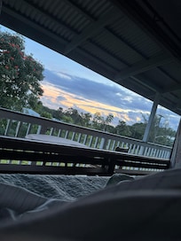 Sunrise from bedroom 2.