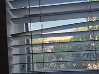 Blinds did not close and were broken