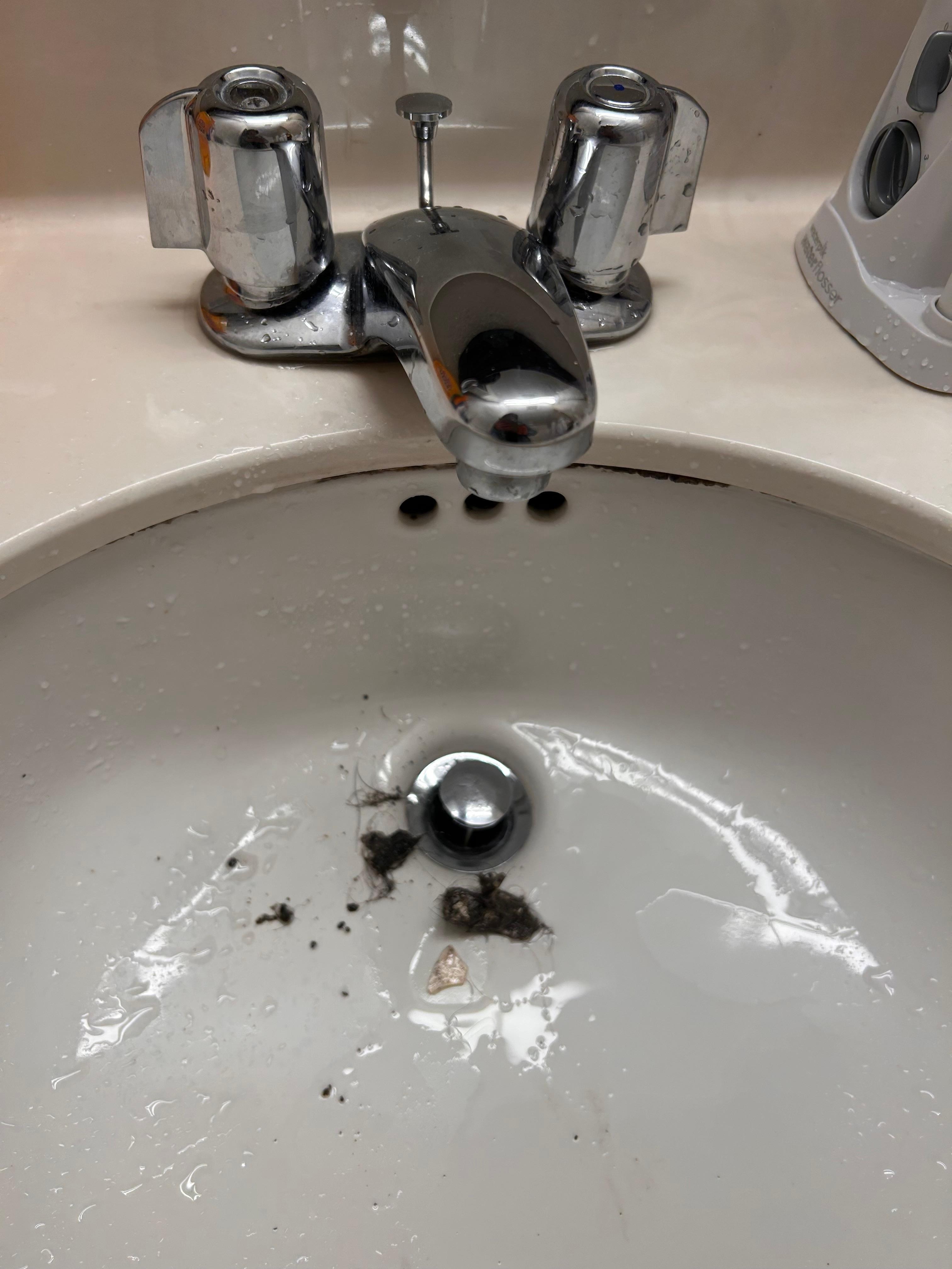 The bathroom sink