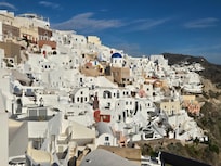 this is Oia on the ocean side