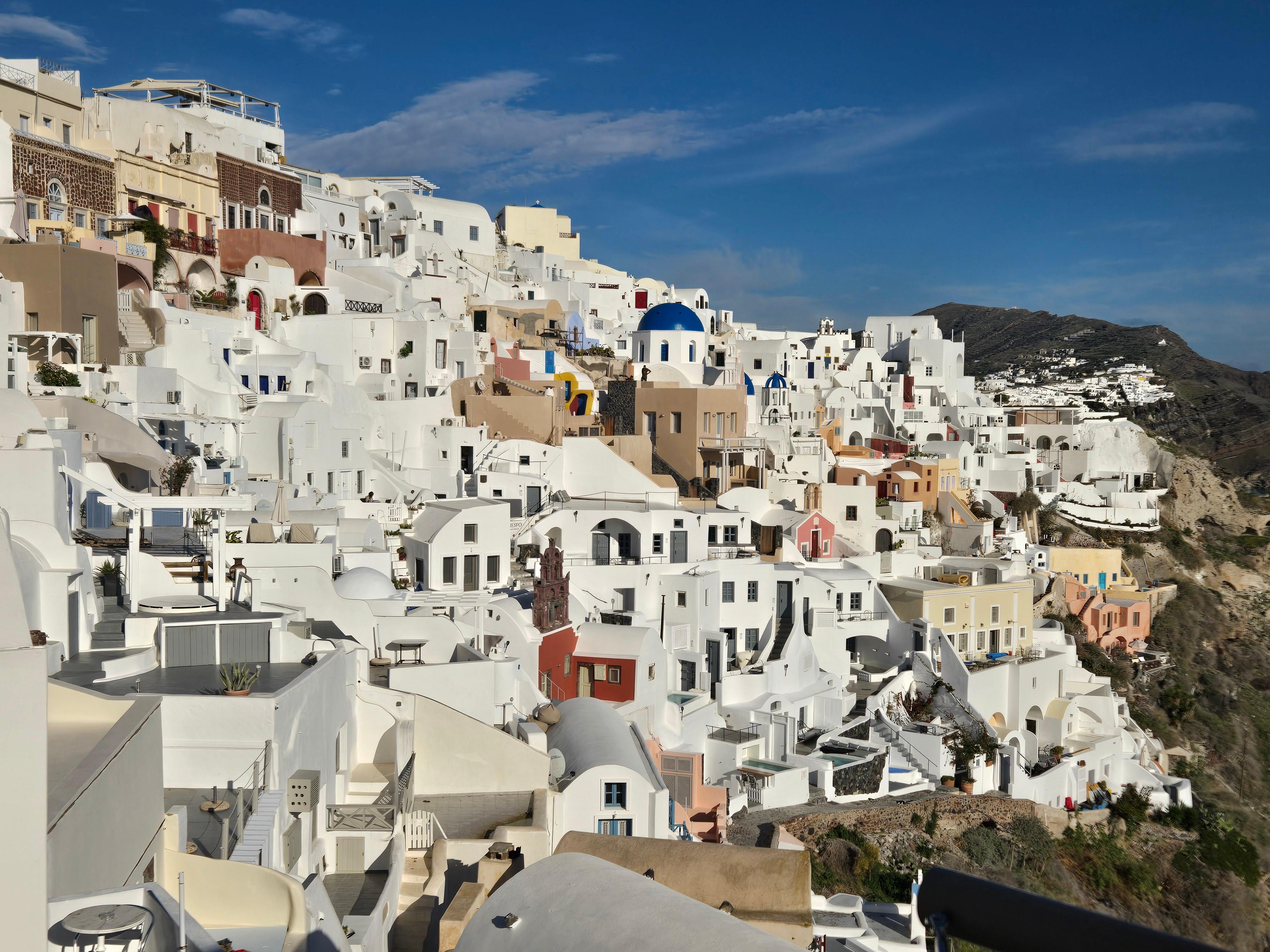 this is Oia on the ocean side