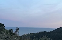 Coucher de soleil depuis le gîte