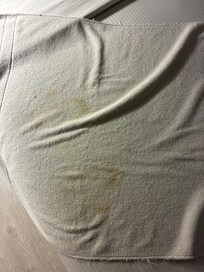 Stains on towels